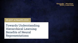 Towards Understanding Hierarchical Learning: Benefits of Neural Repres