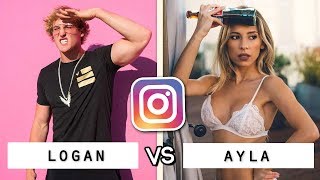 Logan Paul vs Ayla Woodruff Musical.ly Compilation / Who's the Best