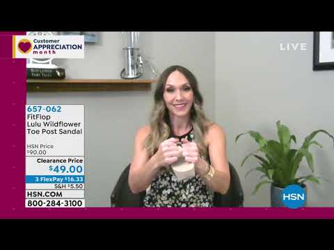 FitFlop Lulu Wildflower Toe Post Sandal