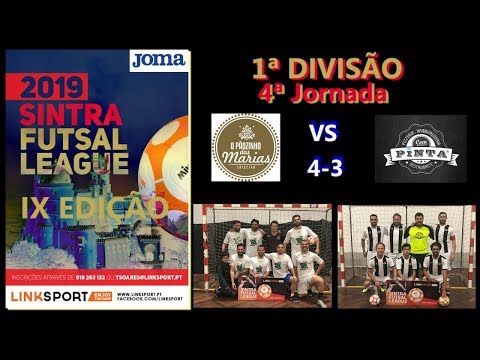 IX Edição Sintra Futsal League 1ªDiv 4ªJorn Pãozinho das Marias vs AC Com Pinta 4 - 3