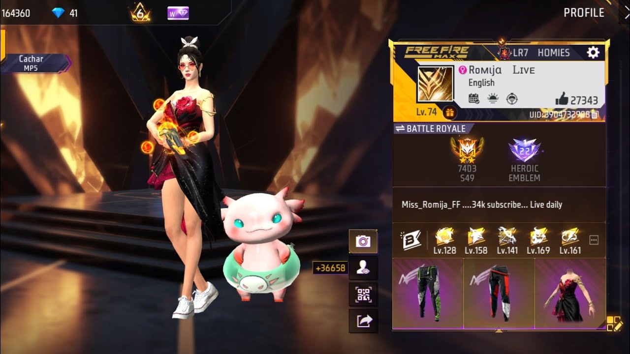 LIVE TODAY FREE FIRE INDIA🎯GIVEAWAY CUSTOM🔴UID CHECK🗿GUILD TEST🤯MISS ROMIJA FF IS LIVE 🍷