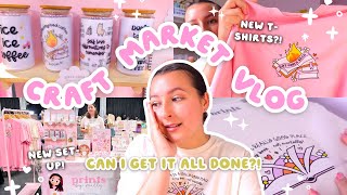 CRAFT MARKET VLOG 🌸 prepping for a market, the market day, how much did I make & was it worth it?! 💸