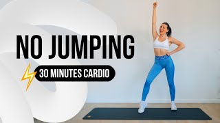 30 MIN NO JUMPING, SQUATS AND LUNGES WORKOUT | Burn 300 Calories With This HIIT Workout