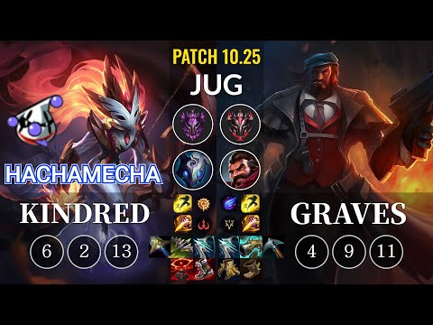 RJ hachamecha Kindred vs Graves Jungle - KR Patch 10.25
