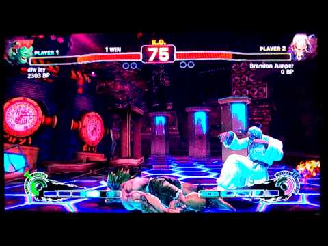 dfw jay (Blanka) VS Brandon Jumper (Adon/Gen) XBL SSF4 FNEX TOURNAMENT MAY 8