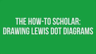 DRAWING LEWIS DOT DIAGRAMS FOR REPRESENTATIVE ELEMENTS