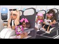 Family VACATION TO HOLLYWOOD! *GOING ON A PLANE! SHOOTING A MOVIE* VOICES! Roblox Bloxburg Roleplay