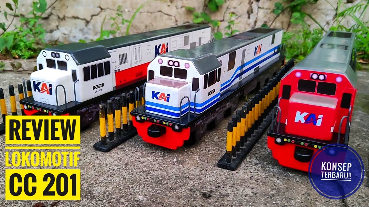 REVIEW LOKOMOTIF CC 201 DENGAN KONSEP TERBARU || KERETA API KAYU