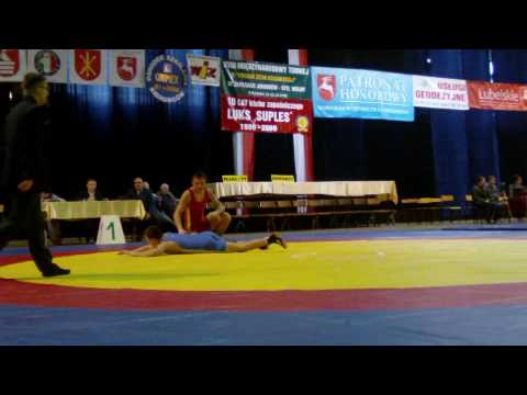 II Puchar Polski Juniorów w zapasach 2009 - kat. 60 kg - Panek Damian Pisarski Mateusz