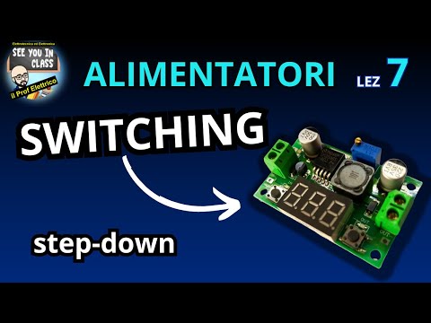 7-Switching power supplies, step-down DC-DC converter, LC low-pass filter, duty cycle, PWM, LM2596