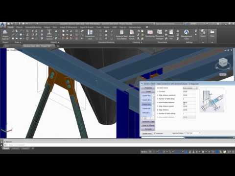 Getting Started with Advance Steel: Part 28 - Modifying gusset plate dimensions