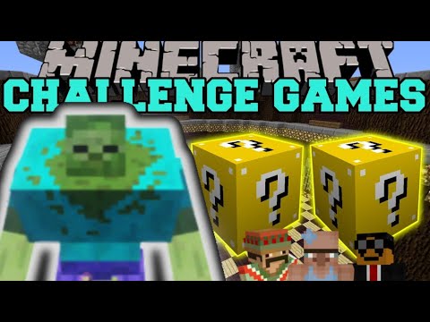 Minecraft MUTANT ZOMBIE CHALLENGE GAMES | Modded Mini Game |
