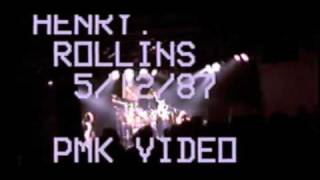 Henry Rollins Band Gun In Mouth Blues NYC Cat Club 5/12/1987 Patrick SLOTJAW Kinney