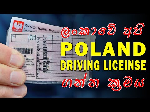 How to get Polish driving license / පෝලන්ත රියදුරු බලපත්‍රය ලබාගන්නේ කෙසේද