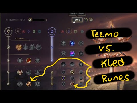 Challenger Teemo vs Kled (Runes in Thumbnail)