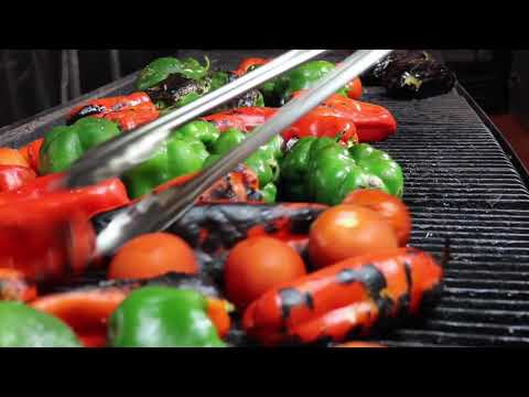 Opera Cafe Sheepshead Bay Brooklyn. Roasted bell peppers and grilled eggplant