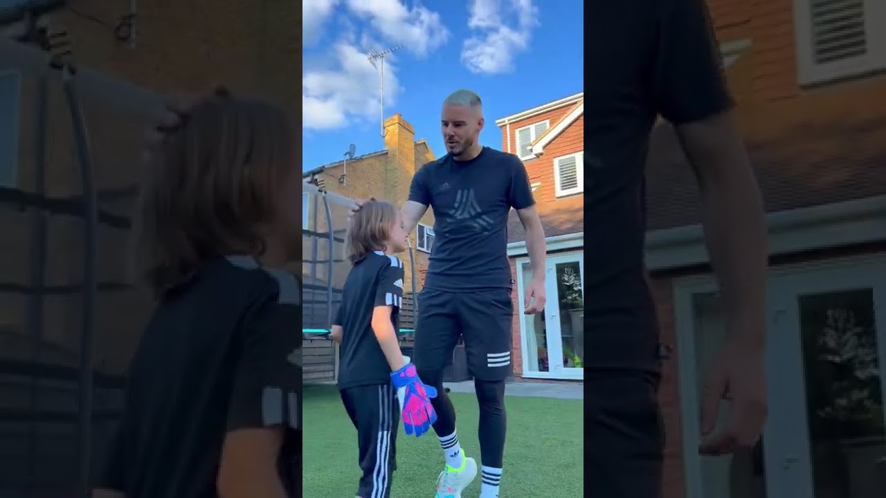 SON WANTS TO BE A GOALIE 😡🤣