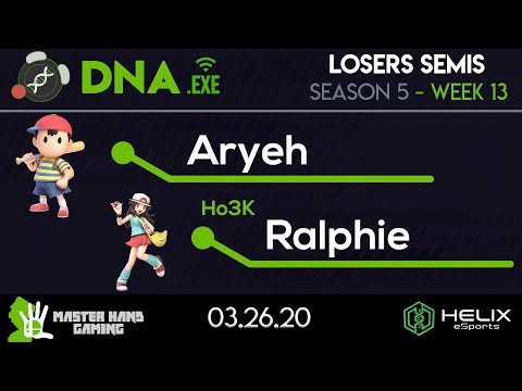 DNA.EXE S5:W13 - Aryeh (Ness) Vs. Ho3K | Ralphie (Pokemon Trainer) - L Semifinals