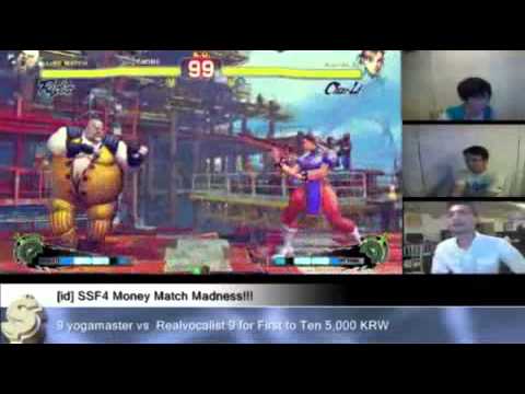 Super street fighter4 AE  yogamaster ch VS realvocalist rufus