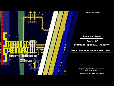 Sonic CD - Stardust Speedway (Present) (Deconstruction/Breakdown) (Oscilloscope)
