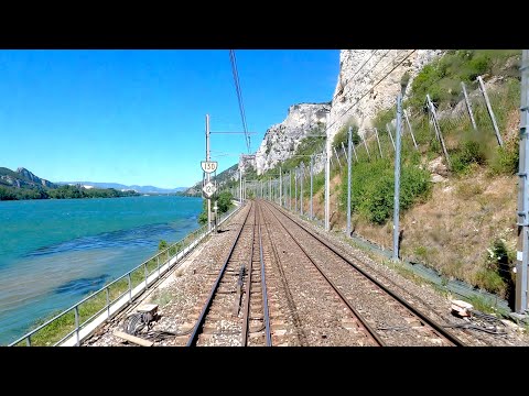 ★ 4K 🇫🇷 Marseille St-Charles - Lyon Part-Dieu cab ride en BB 22200 [07.2022] Führerstandsmitfahrt
