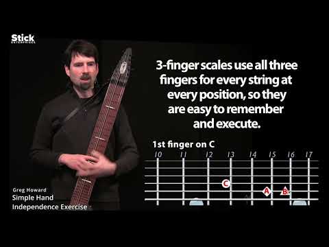 Chapman Stick Lesson Simple Hand Independence Exercises with Greg Howard