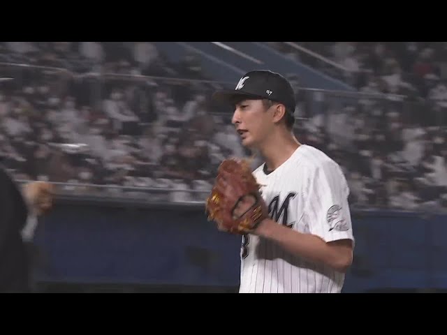 【8回表】マリーンズ・河村がピンチの場面でプロ初三振を奪う!! 2021/3/30 M-E