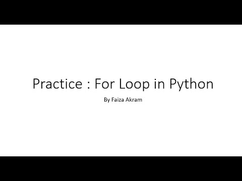 Week 5 Practice For Loop In Python