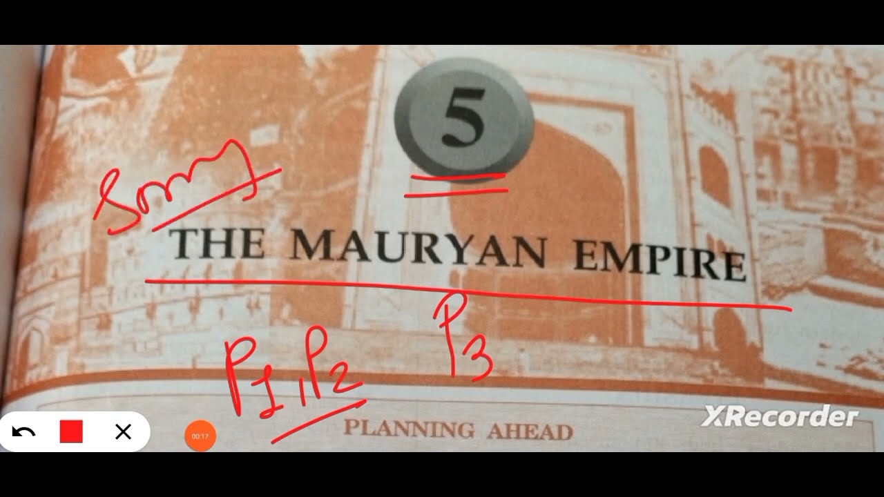 ICSE class 9 history chapter 5 The Mauryan Empire