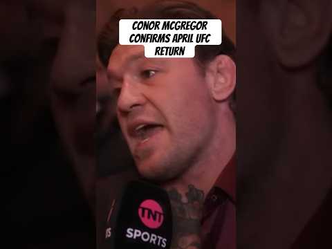 Conor McGregor anuncia data de retorno do #UFC 300 após quebra de perna #shorts
