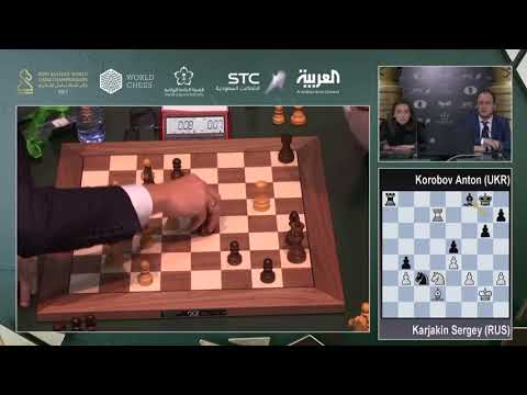 Karjakin defeats Korobov on the last seconds