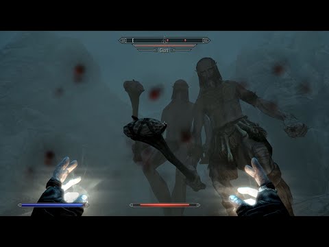 Skyrim AE Legendary Difficulty Ep 154 Leveling light armor with the help of friendly Giants