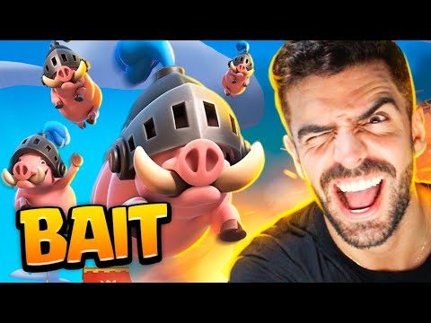 USEI O NOVO DECK BAIT DE PORCOS REAIS NO CLASH ROYALE!