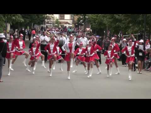 Panenky České Budějovice - pochodové defilé, MČR Poděbrady 2017