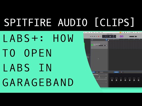 Spitfire LABS - Opening in Garageband