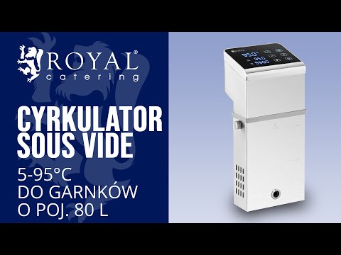 Video - Cyrkulator sous vide - 2300 W - od 5 do 95°C - do 80 l
