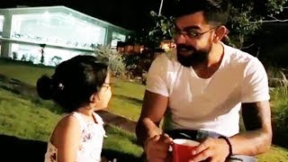 Virat Kohli Cute Conversation With MS Dhoni's Daughter Ziva Will Make You Go AWW