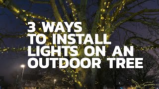 THREE WAYS TO INSTALL LIGHTS ON AN OUTDOOR TREE