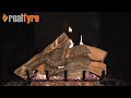 Real Fyre 24" Woodstack Vented Propane Gas Logs Set with Low Profile Variable Flame Automatic Pilot Kit