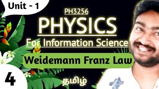 Wiedemann Franz Law in Tamil |  Physics for Information Science in Tamil