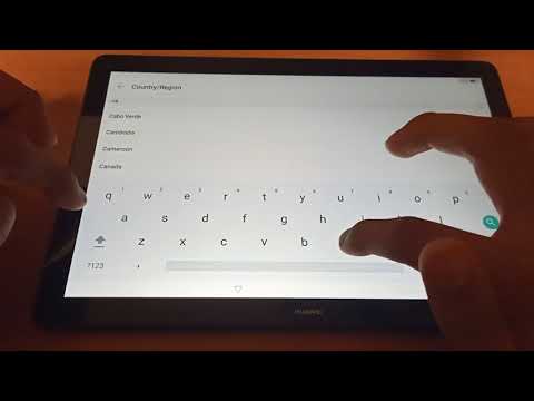 Setting up the Huawei mediapad T5