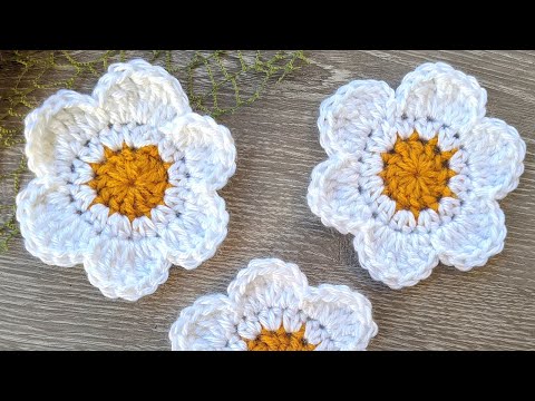 Crochet Daisy Flower Pattern (Tutorial)