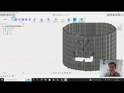 How to Make a Pumpkin in Fusion 360 [Light up Jack O' Lantern!]