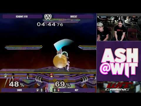 SabrE (Marth) vs Moy (Captain Falcon) - ASH@WIT #119 Melee Bracket