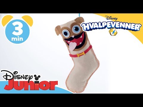 Hvalpevenner JULEPUSLERIER | Rolly Julestrømpe 🧦- Disney Junior Danmark