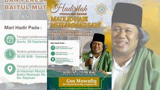 Download lagu #Live PENGAJIAN AKBAR BERSAMA GUS MUWAFIQ PERINGATAN MAULID NABI MUHAMMAD SAW DESA REJOSARI mp3