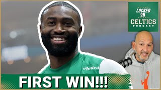 Download the video "Celtics CRUSH Pelicans, FINALLY get first win | Can They BUILD on This MOMENTUM?"