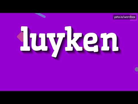 LUYKEN - HOW TO PRONOUNCE IT!?
