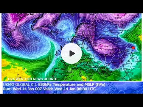 Weather warning for Europe, Russia and the Caucasus from January 15th to 24th, 2026