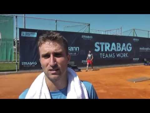 STRABAG Challenger Open 2016: 1R, interview, Steven Diez (CAN) - Clement Geens (BEL) 6-3, 7-5